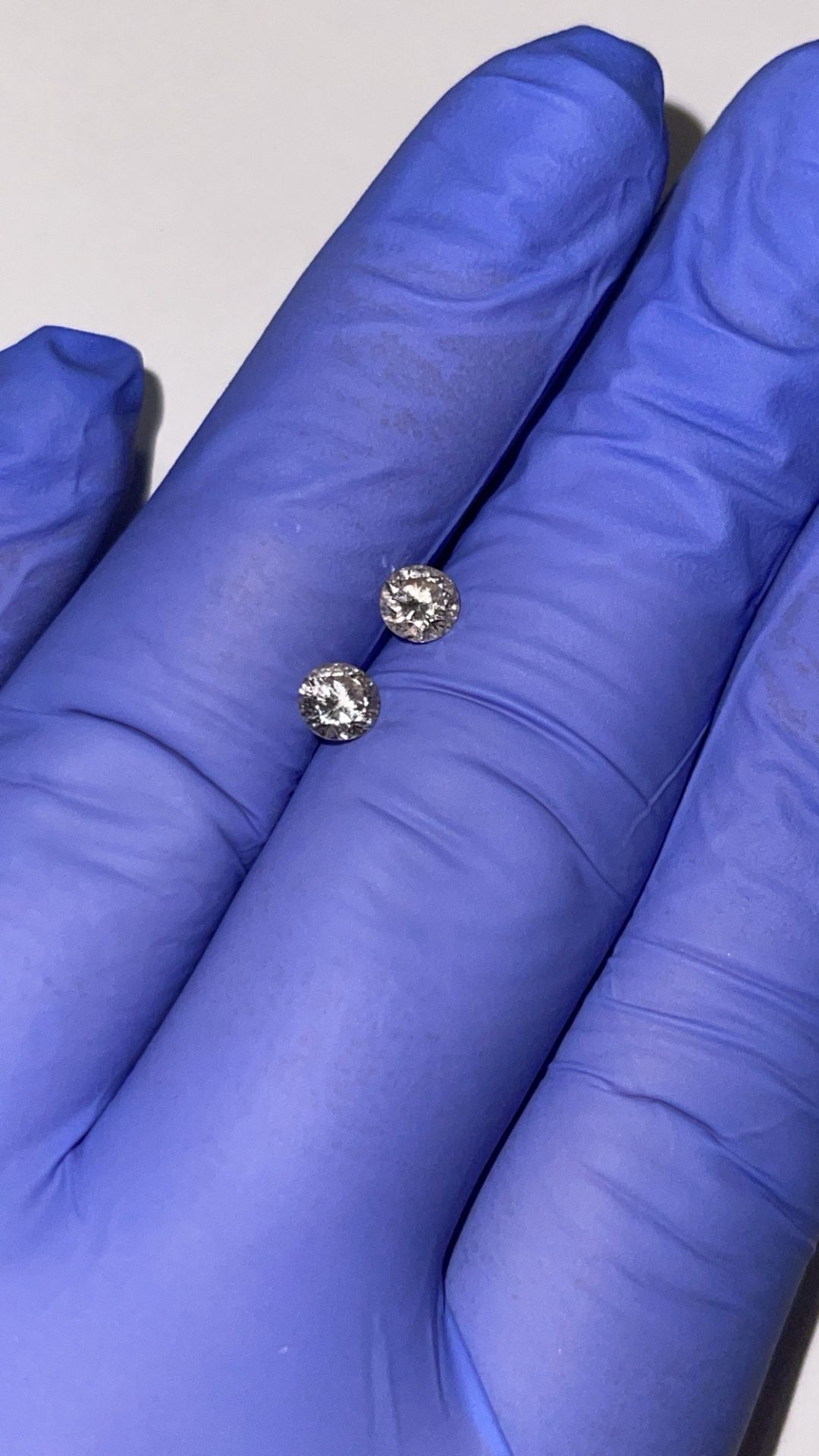 Matched Pair Of Genuine Natural Loose Diamonds