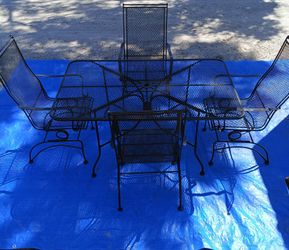 Rocking ~ Wrought Iron Patio Set