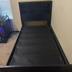 Twin Frame Bed With Bunkie Board