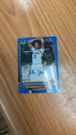 SARAH WILLAMS AUTOGRAPGH