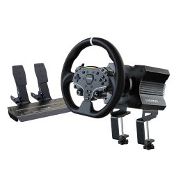 MOZA R5 force feedback gaming wheel and pedal bundle for PC
