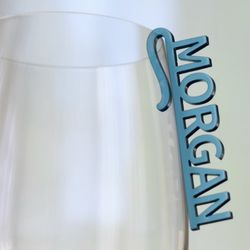 6 Name Drink Marker Clips Custom