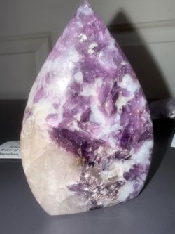Natural Purple Lepidolite Slab