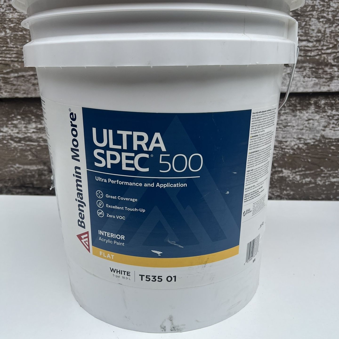 Benjamin Moore Ultra Spec 500 Interior Flat White for Sale in 