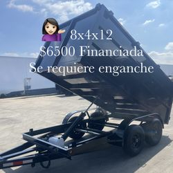 New 8x4x12 Hydraulic Dump Trailer 