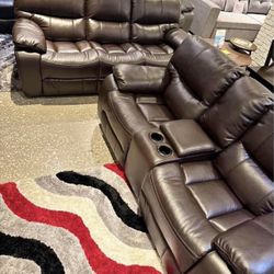 Madrid two-piece reclining living room $1099 with easy finance