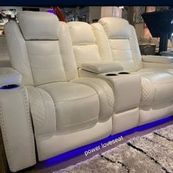 Power Recliner Loveseat Financing Available By ASHLEY 