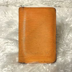 LOUIS VUITTON Epi Pocket Wallet Organizer, Orange