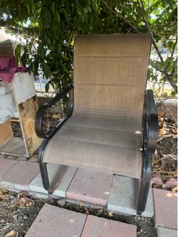 Metal patio chair