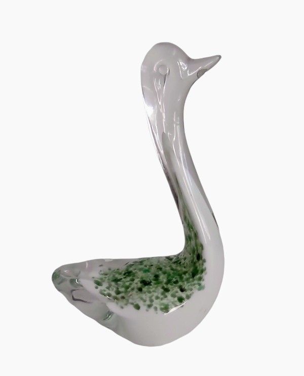 Art Glass Duck Paperweight Collectible