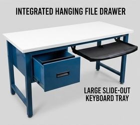 Heavy Duty Industrial Laboratory Desk / Workshop Workbench - 60"x36" w/ Drawer, Keyboard Tray & Power