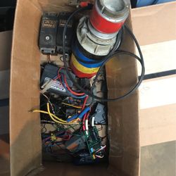 Box of RC parts 1/4, Receivers, Speed Controls
