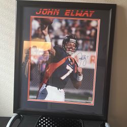 signed john elway picture