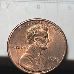 1993 D Penny