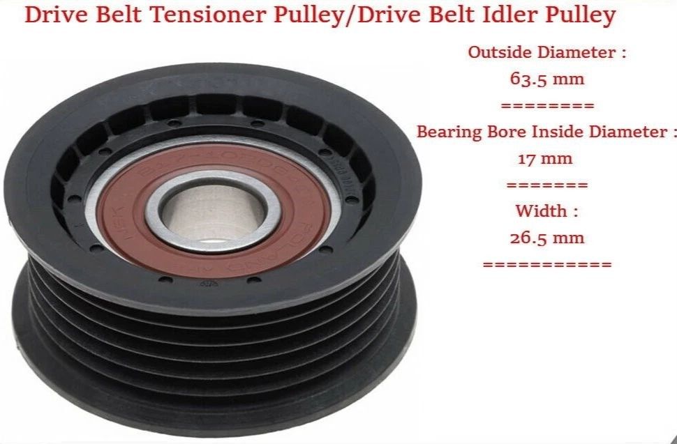 Drive Belt Tensioner Pulley, Drive Belt Idler Pulley Fits: OEM#(contact info removed) GM Jeep &