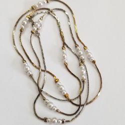Bead Necklace Plated