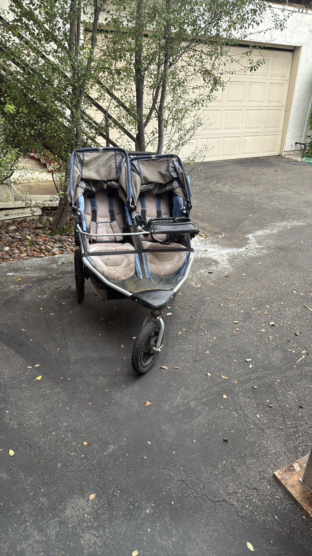 Double Bob Stroller With Car Seat Adapter And Water Holder 