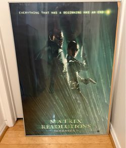 2 framed matrix Movie Posters