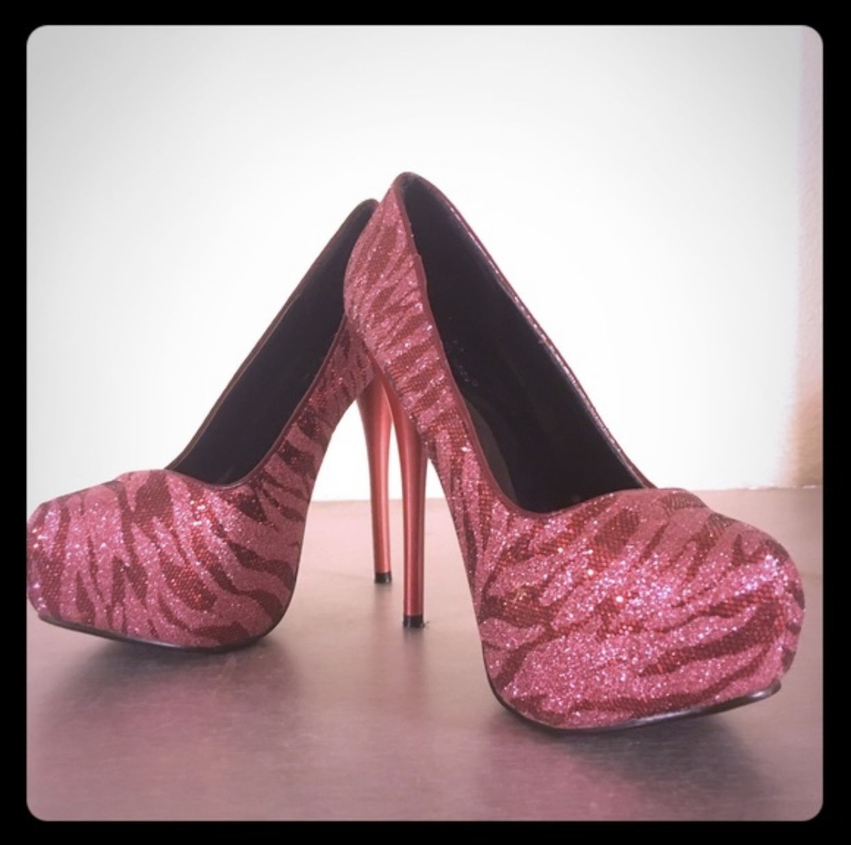 Ruby Red Bling Platform Stiletto Heels | Pumps | Shoes