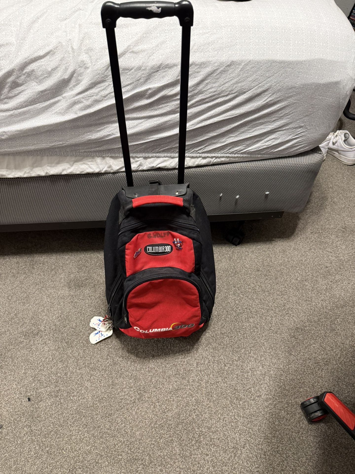 Bowling Bag With Ball And Souvenirs 