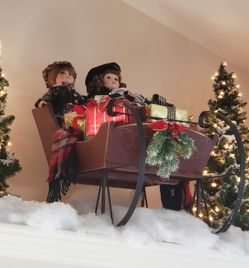 Antique Christmas Slay With Children