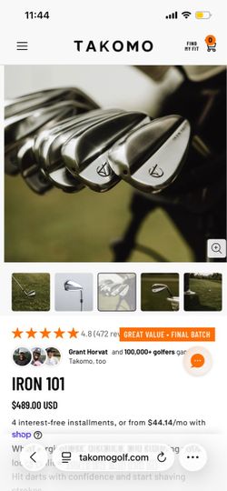 Takomo 101 irons