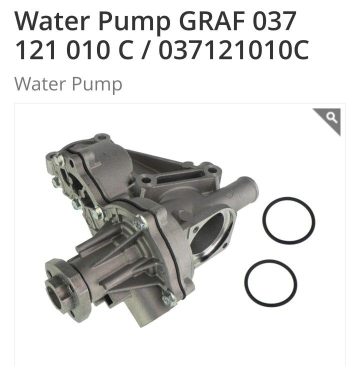 Water Pump For VOLKSWAGEN (SEE PICS)