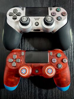 Custom marvel themed PS4 Controllers