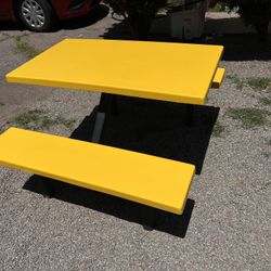 Picnic Table Food Court Table Solid Table Outdoor Table No Cracks Solid MAKE AN OFFER!