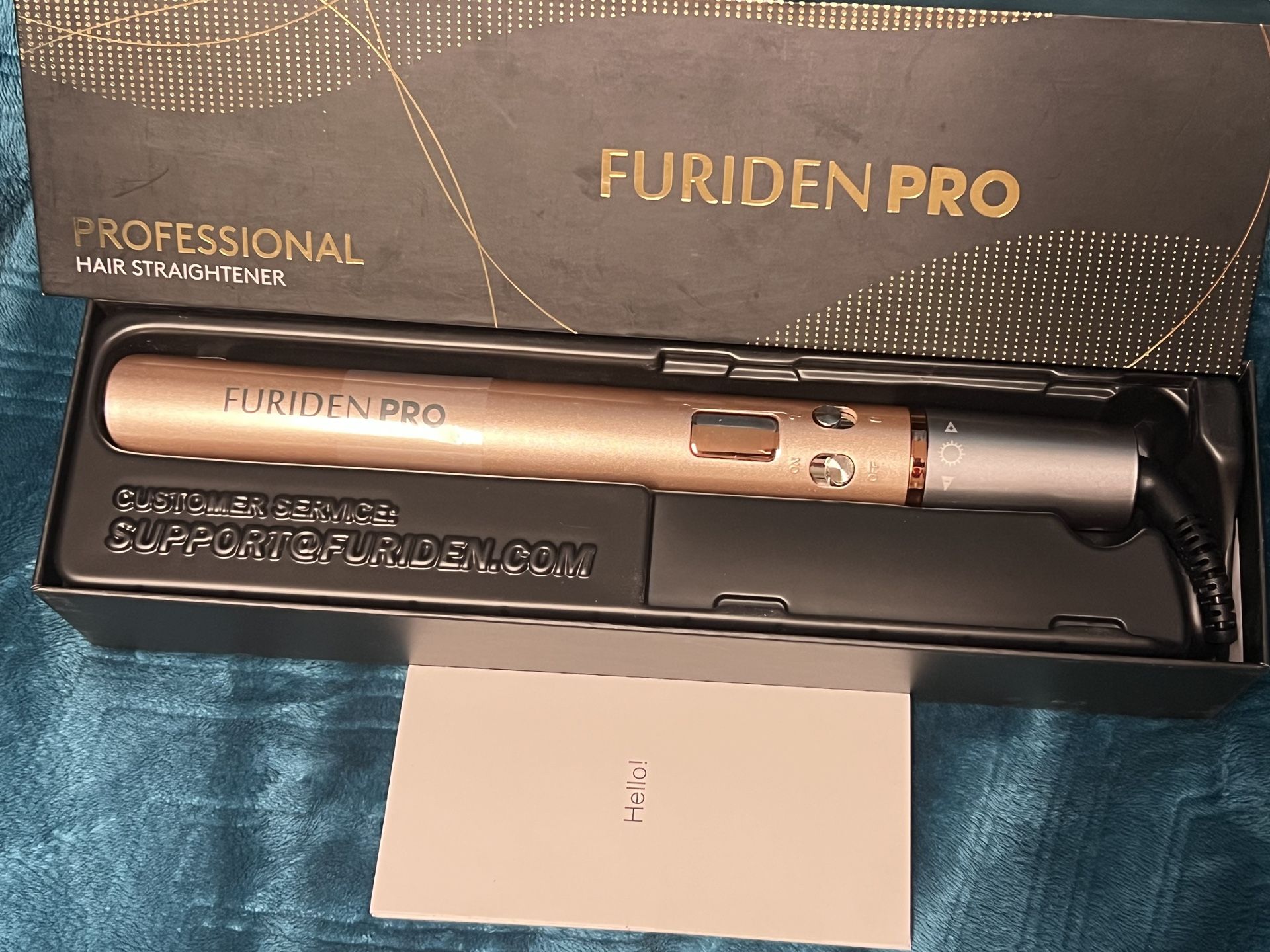 BRAND NEW IN FURIDEN Professional Salon Quality Hair Straightener, Hair Straightener and Curler 2 in 1, Flat Iron Curling Iron in One, Fast Results