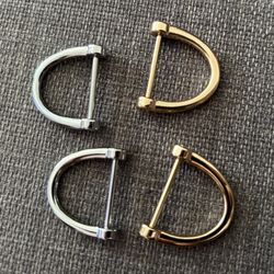 DIY Keychain D-Rings – Shiny Silver & Gold – Perfect for Handmade Projects