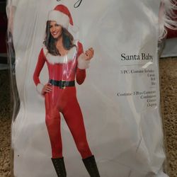 Sexy Santa Halloween Costume Jumpsuit