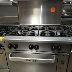 Used Wolf 36"L Range With 6 Burners And Convection Oven Natural Gas