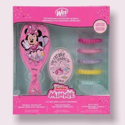  NIOP Wet Brush - Disney Minnie Detangling Accessory Bundle