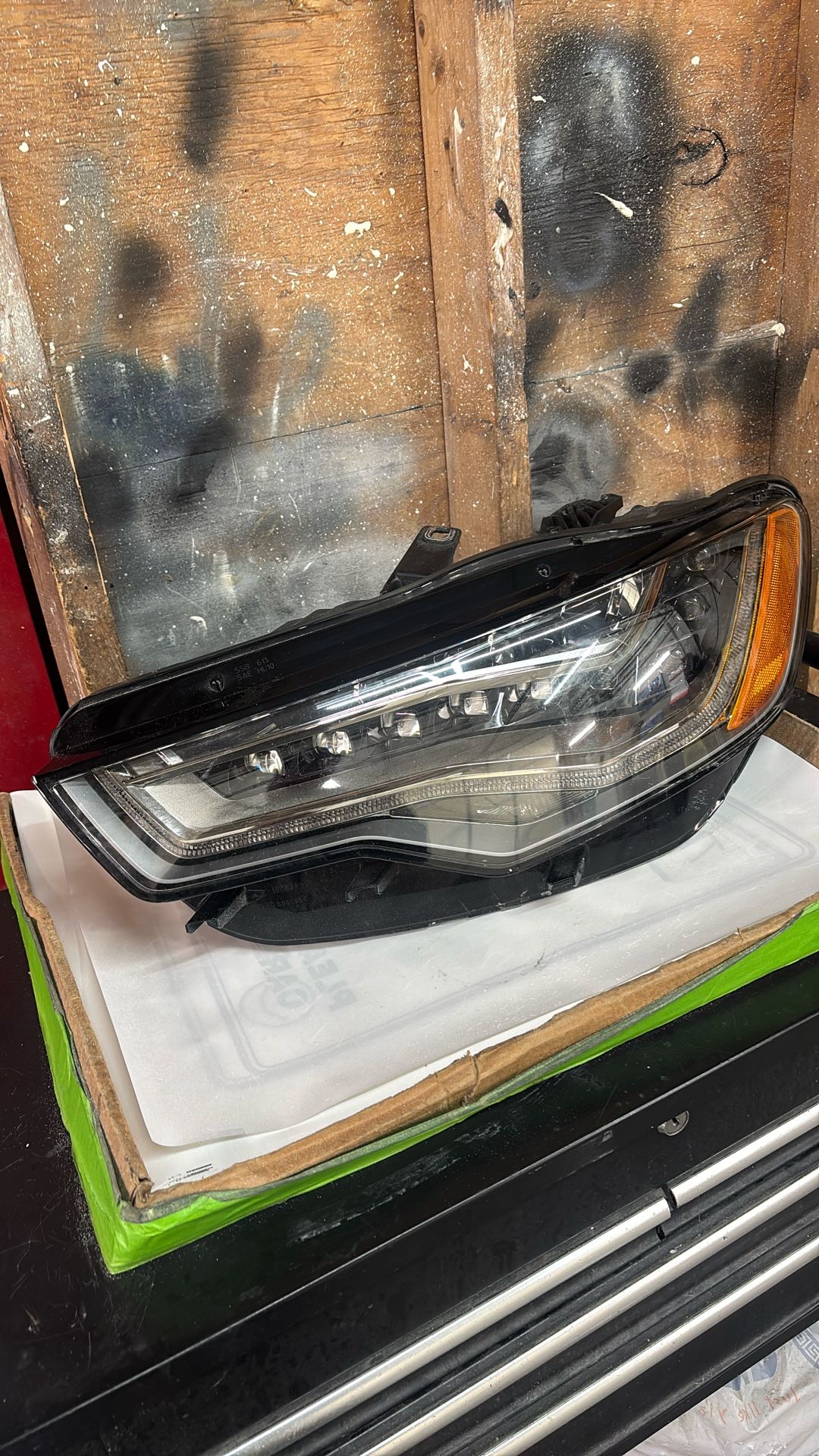 2012 2013 2014 2015 AUDI A6, S6 LEFT SIDE LED HEADLIGHT USED OEM