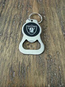 Raiders x Coca-Cola Silver Metal Keychain Bottle Opener Collectible