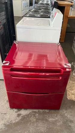Red pedestal for LG washer and dryer excellent condition very clean