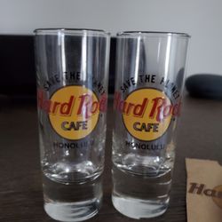 Hard Rock shotglasses Honolulu  / each separate 