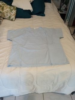 Camisa De Uniforme Celeste Large