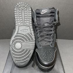 Wmns Nike Dunk Sky Hi All Black 