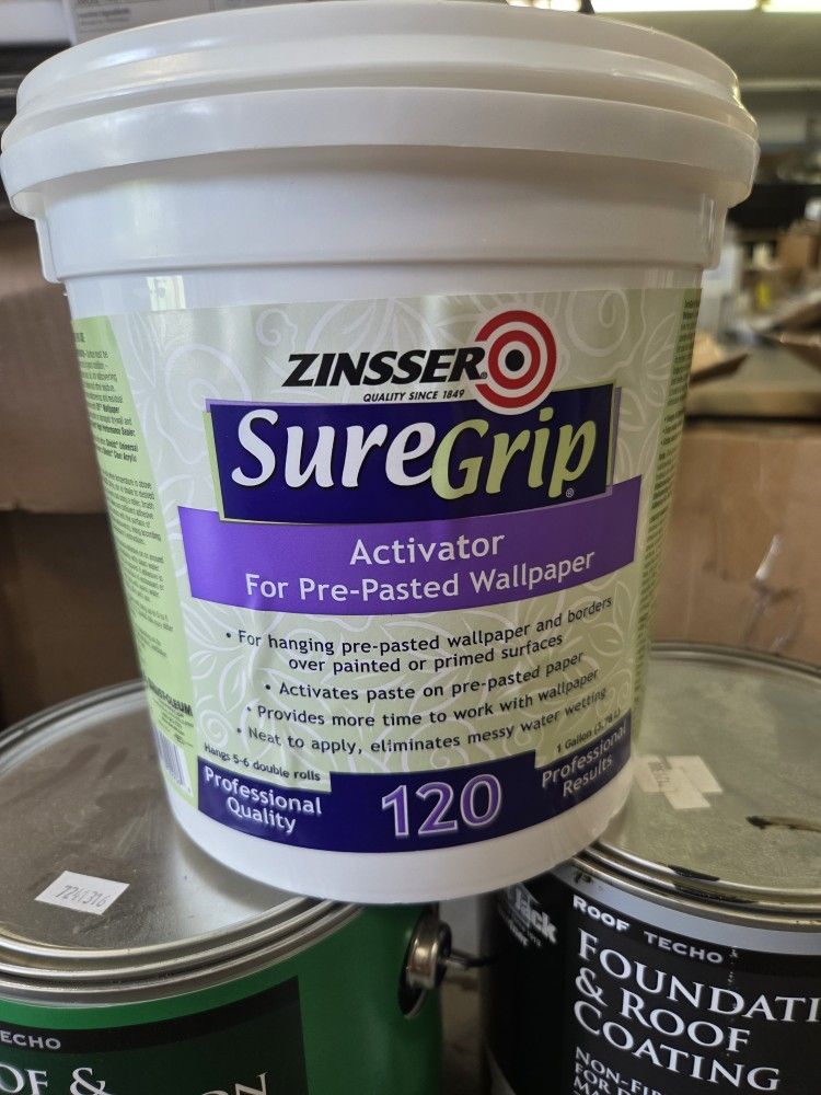 1 gal Zinsser 2906 SureGrip 120 Activator for Pre-Pasted Wallpaper Adhesive
