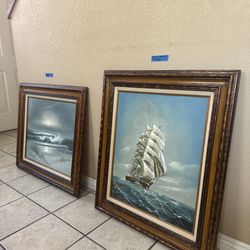 Oil painting James s baillie $150 k .cummings $100