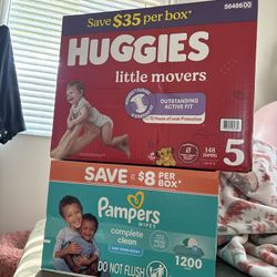 Free Diapers Size  5 
