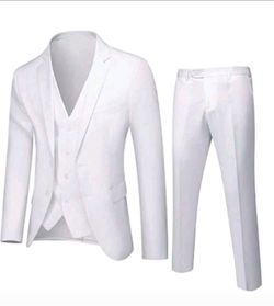 New Mens Large White Tux
