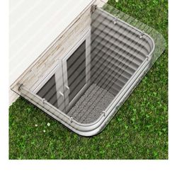 QIPRAONO Polycarbonate Window Well Cover Outside