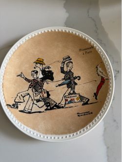 Norman Rockwell decorative plate