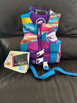 Hyperlite Pro V Child Life Jacket, Blue/Purple