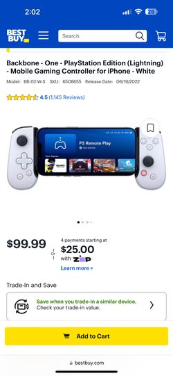 Playstation Backbone Controller (Lightning)