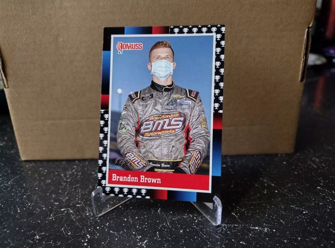 2021 Panini Donruss Brandon Brown Trophy Emoji 1 Of 1!!!