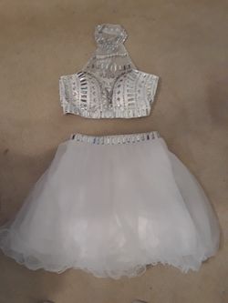 2 piece prom dress